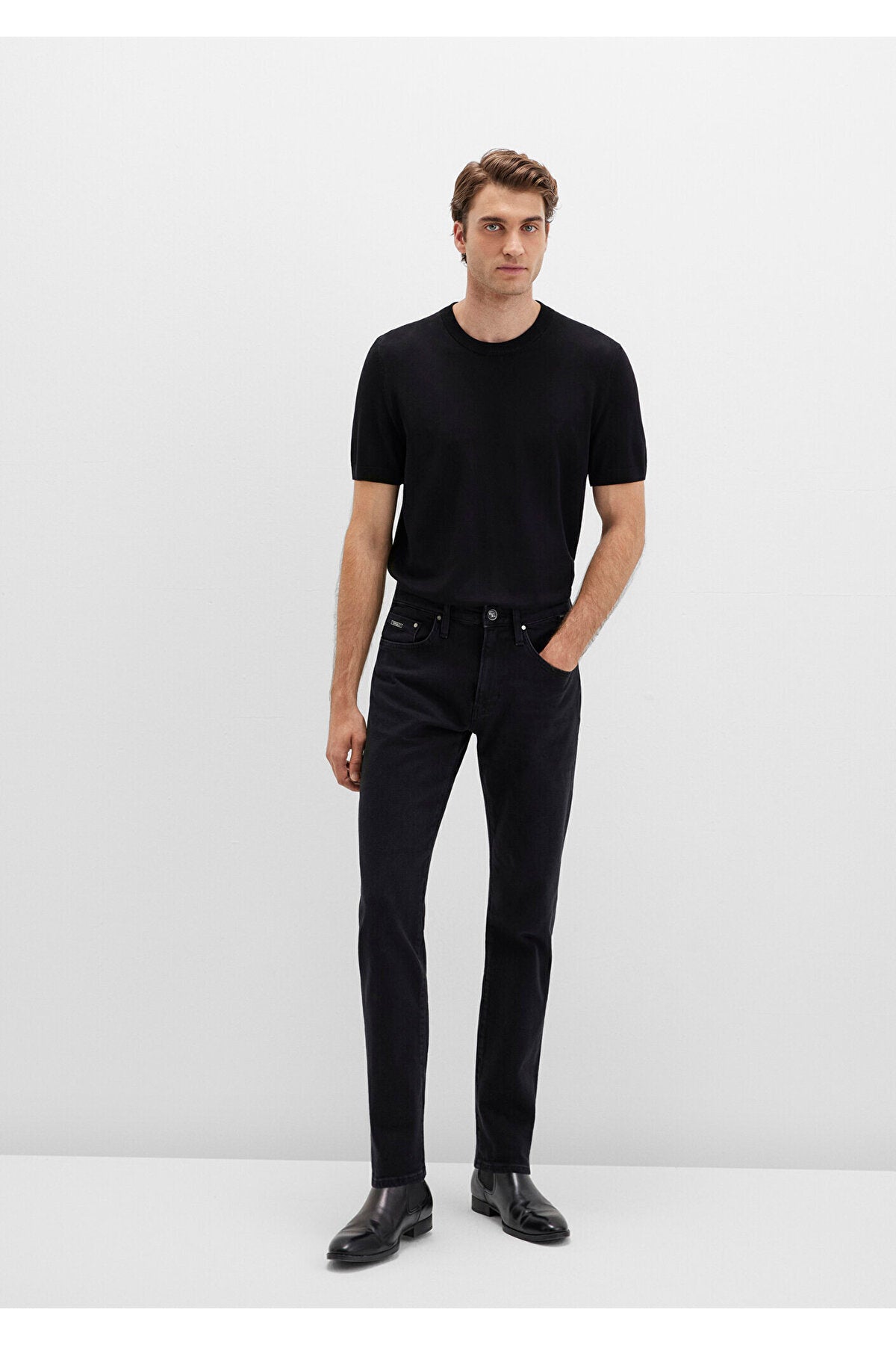 Mavi Marcus Lux Black Dark Anthracite Smoke Jeans 0035190822 - MALLTURK
