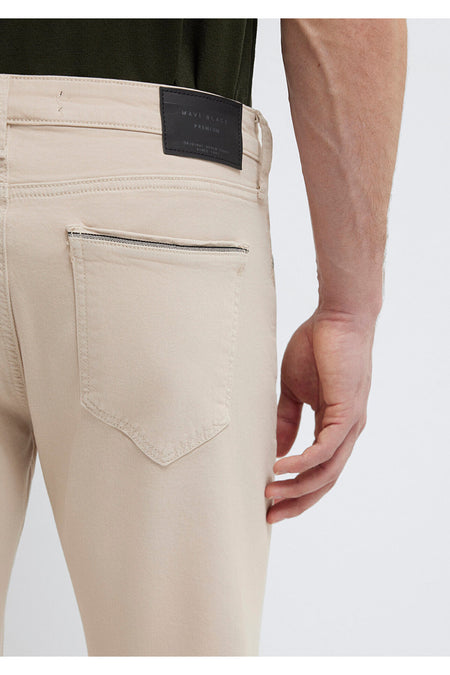 Mavi Marcus Black Beige Gabardine Trousers 00351A2795 - MALLTURK