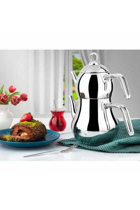 Lines sAHMERAN TEAPOT METAL HANDLE 10 NO MEGA SiZE - MALLTURK