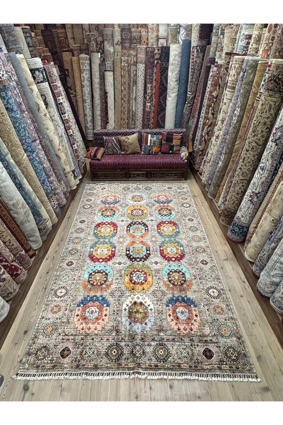 Sirvan Handwoven Afghan Rug - 321 x 196 - MALLTURK