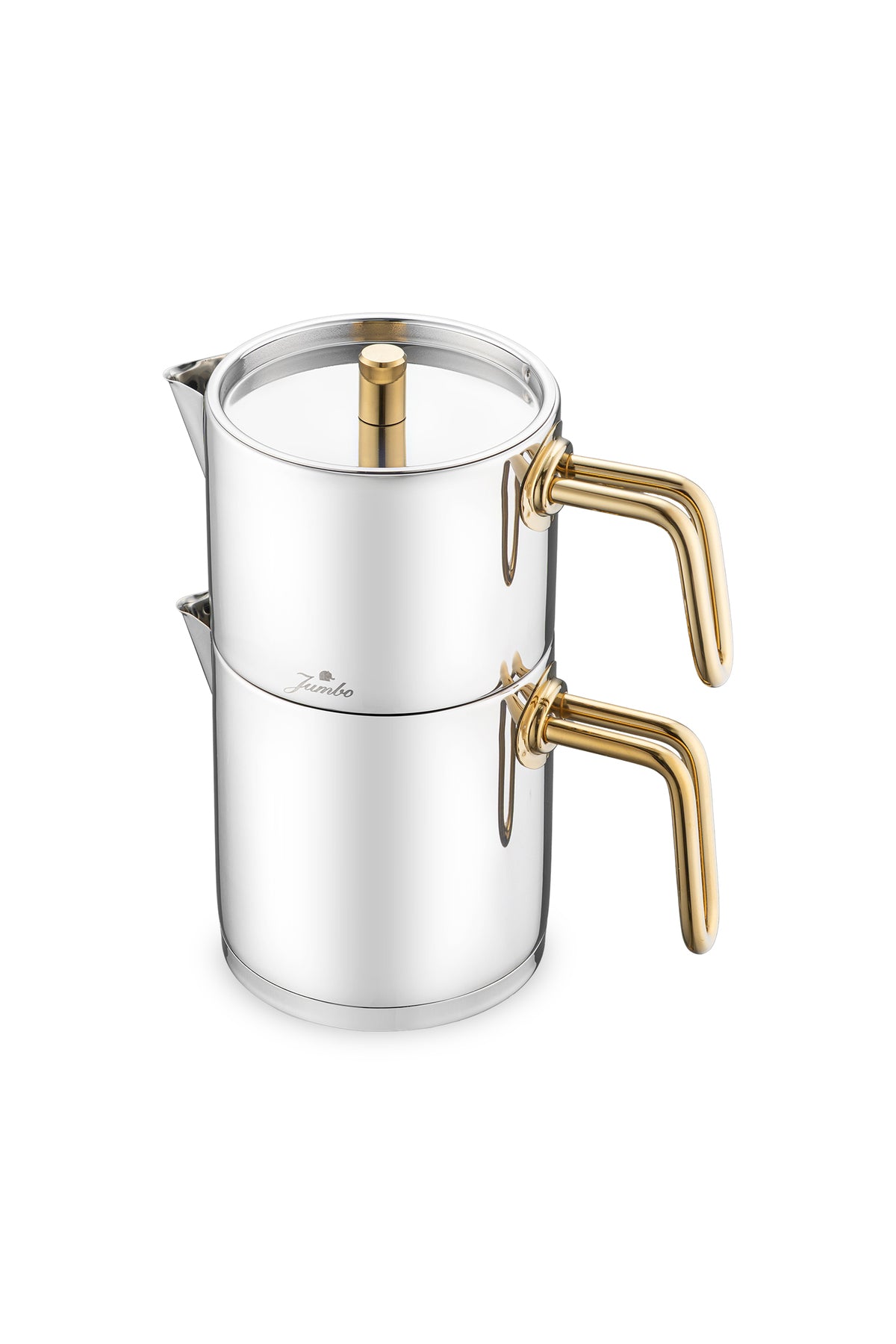 Jumbo Metalix Titanium Gold induction Base Teapot - MALLTURK