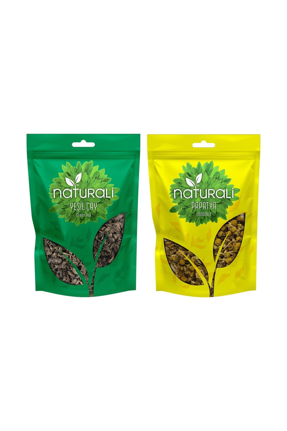 Naturali-Entspannungspaket – Grüner Tee 100 g & Kamille 50 g