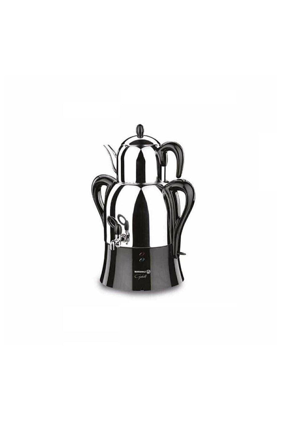 KORKMAZ Double Tea and Coffee Maker Set inox - MALLTURK