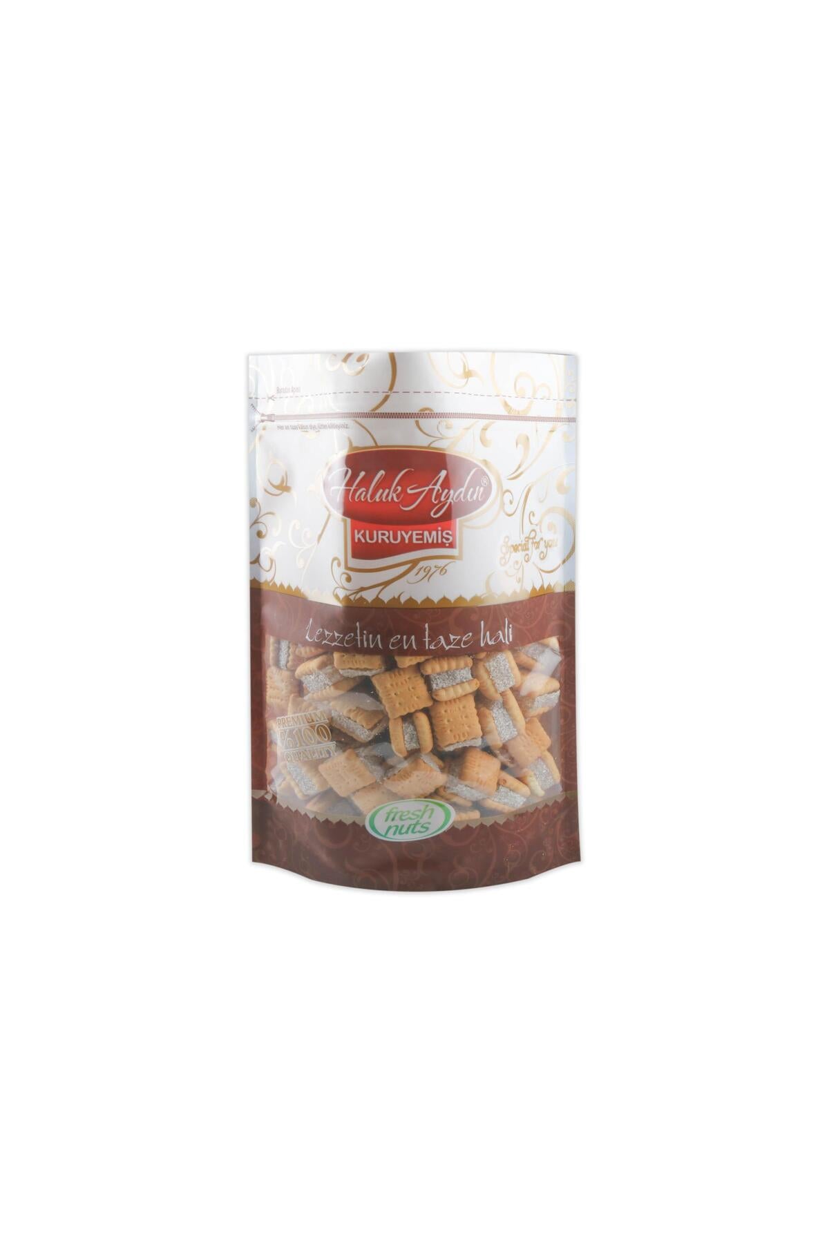 HALUK aydin kuruyemis Mini with Biscuit Turkish Delight 500 g - MALLTURK