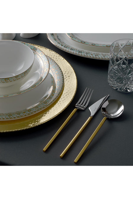Jumbo 9100 altin 12 Place Setting 84 Piece Flatware Set - MALLTURK
