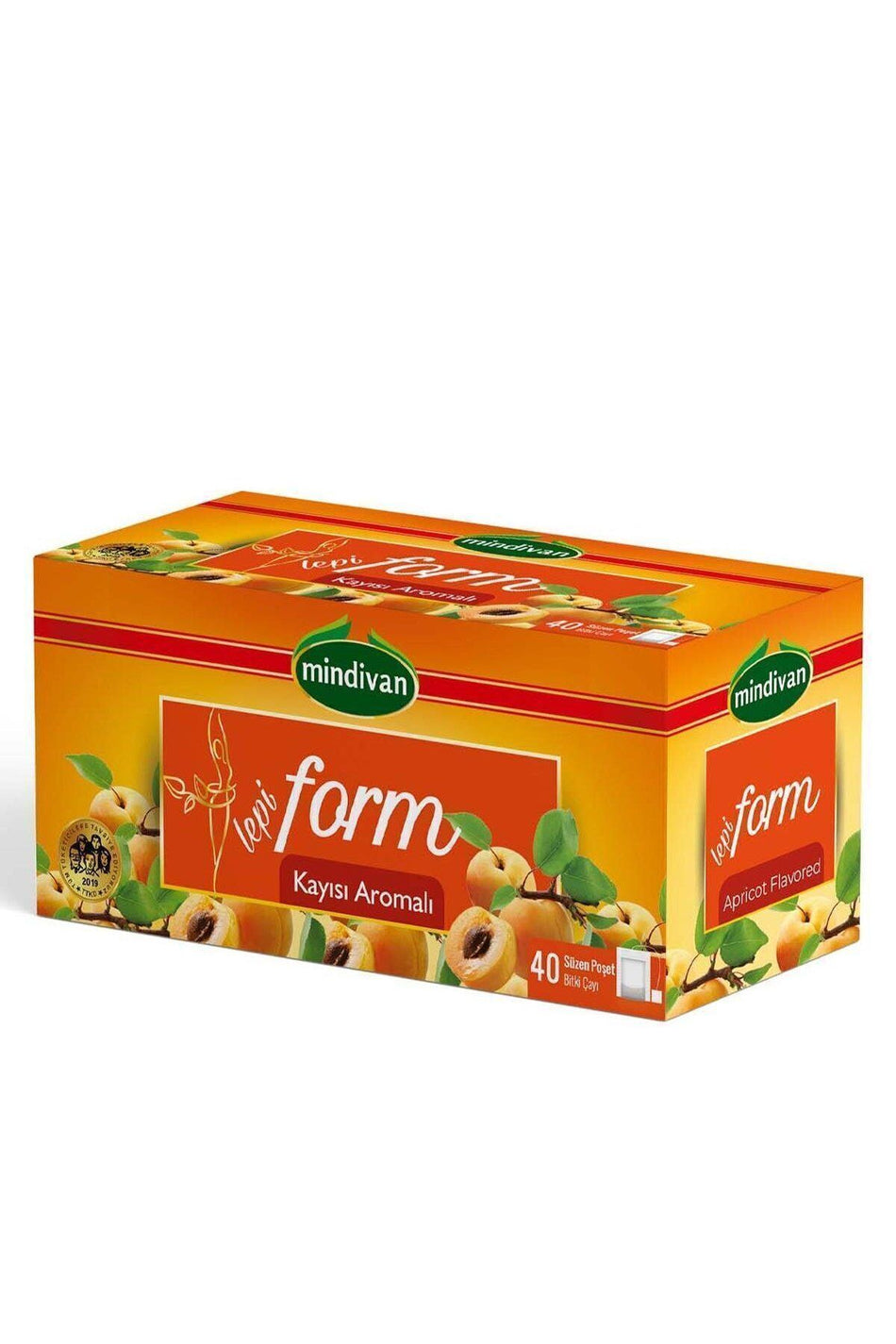 Mindivan Lepi Form Apricot Flavored Tea, 40 packs