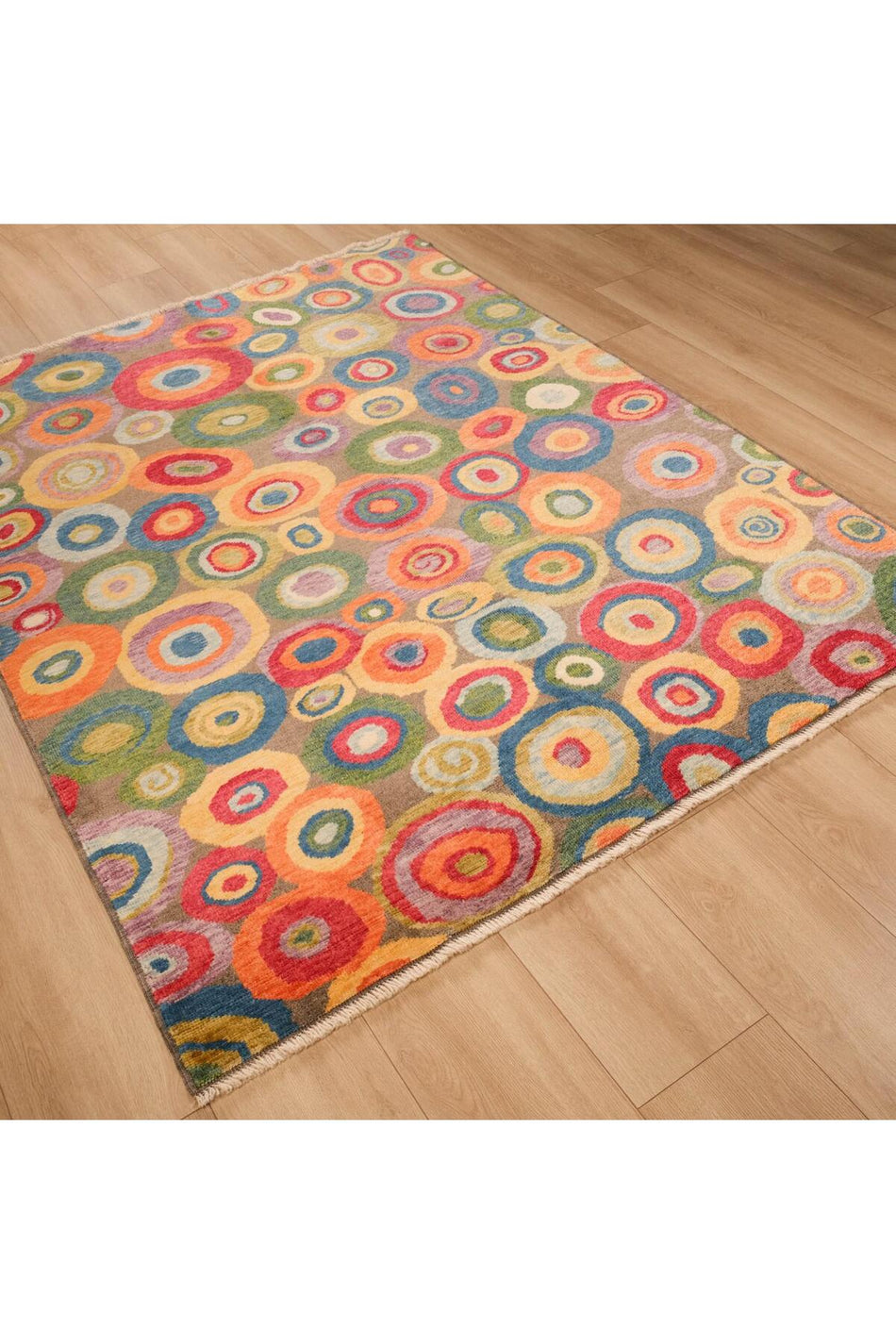 Halicizade Geometirk Pattern Hand-Woven Rug