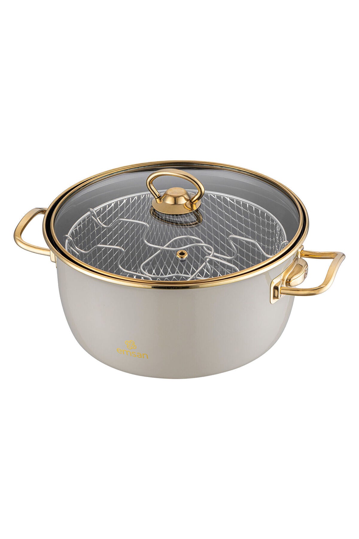 Emsan Retro Enamel Frying Pot