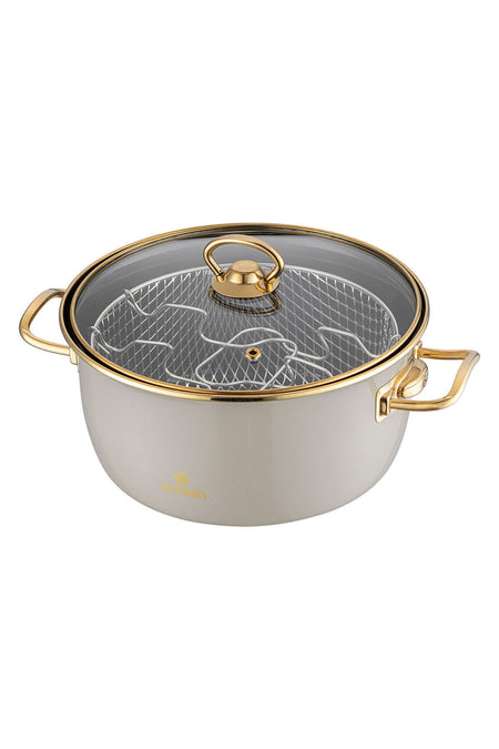 Emsan Retro Enamel Frying Pot