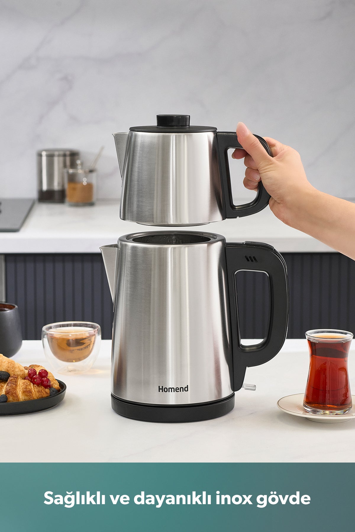 HOMEND Royaltea 1728h Tea Maker Stainless Steel - MALLTURK