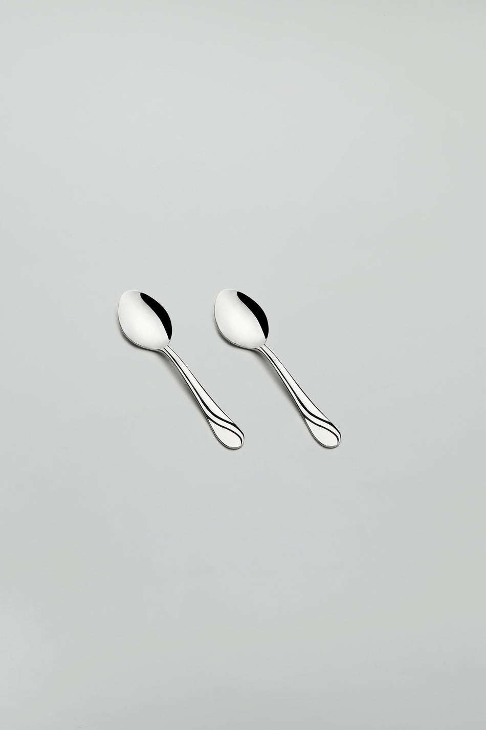 Nehir safir Plain 12 Piece cay Spoon Set - MALLTURK