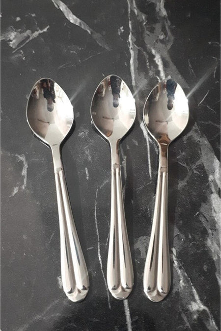Nehir saray Model Plain cay Spoon duzine 12 Pack - MALLTURK