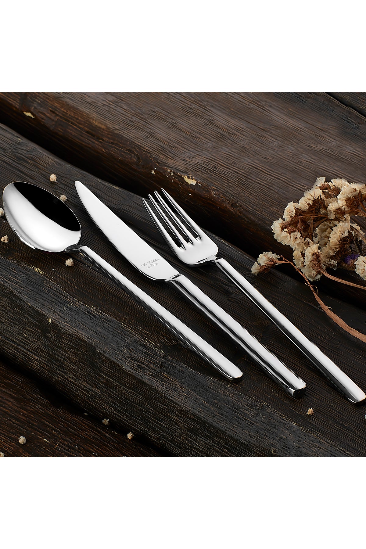Aryildiz style prestige 84 Piece 12 Place Setting Flatware Set - MALLTURK