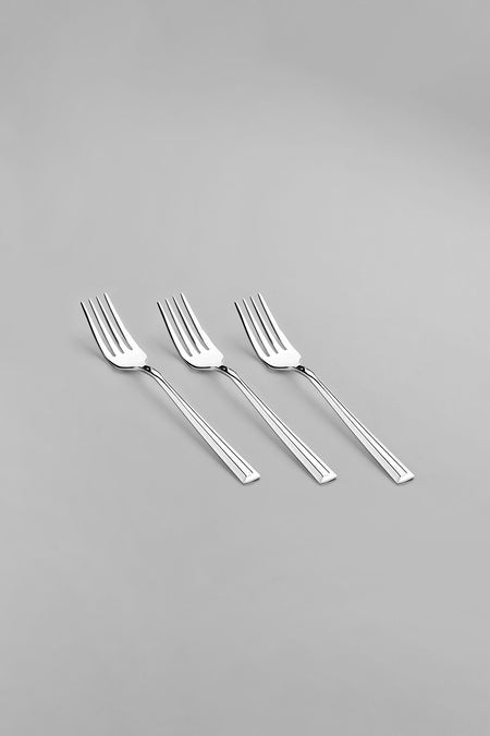Nehir milano Plain 6 Place Setting 30 Piece Boxed Fork Spoon Set - MALLTURK