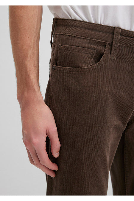 Mavi Marcus Brown Velvet Trousers 0035135666 - MALLTURK