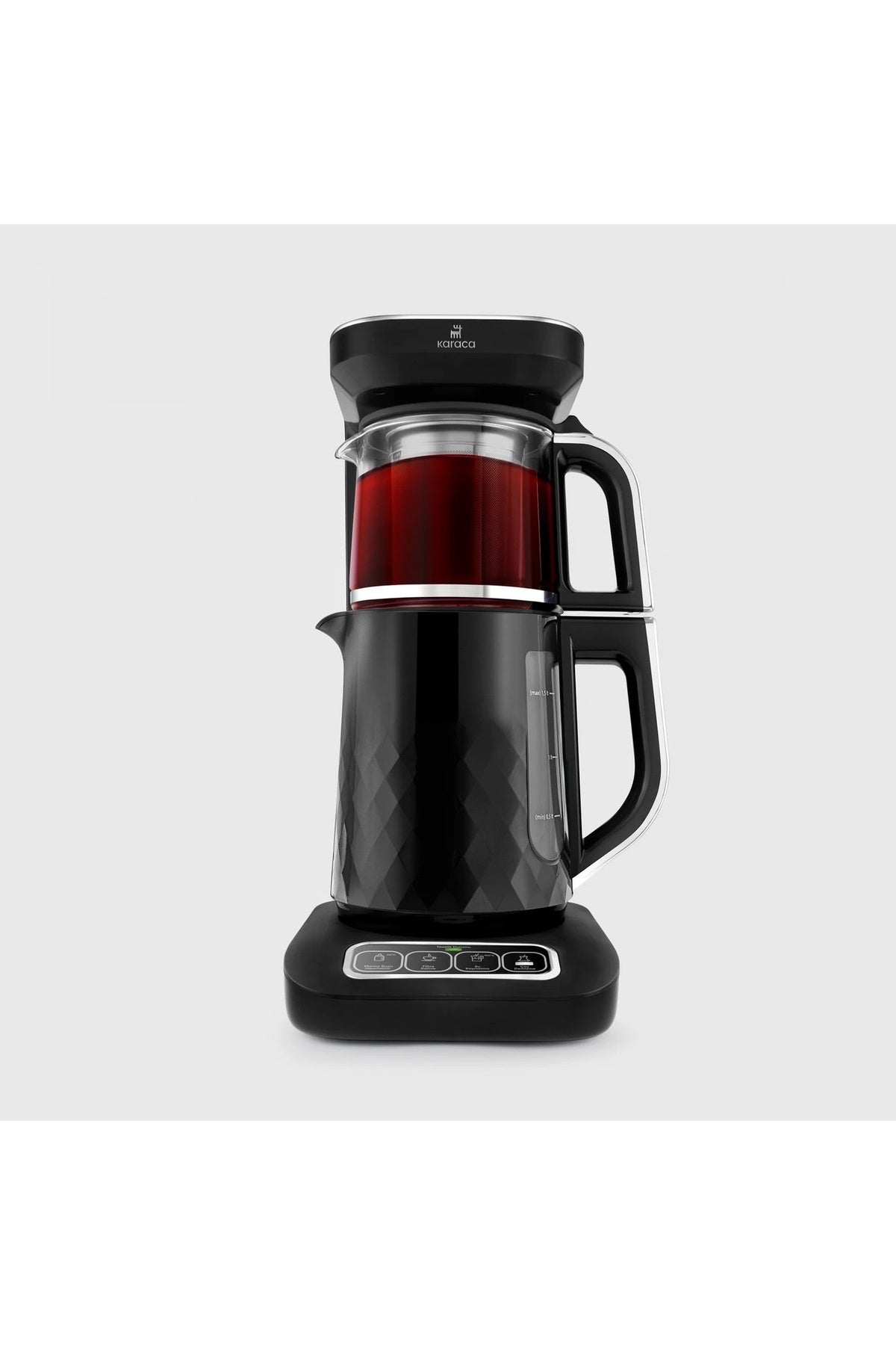 Karaca Pro Quartz 4-in-1 Automatic Tea Maker, Talking Water Kettle and Filter Coffee Machine 2500W - MALLTURK
