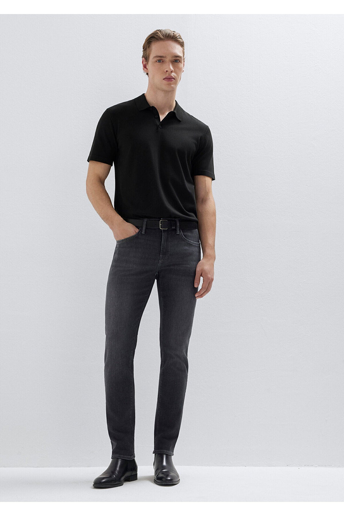 Mavi Lux Black Anthracite Jean Trousers 00422A1743 - MALLTURK