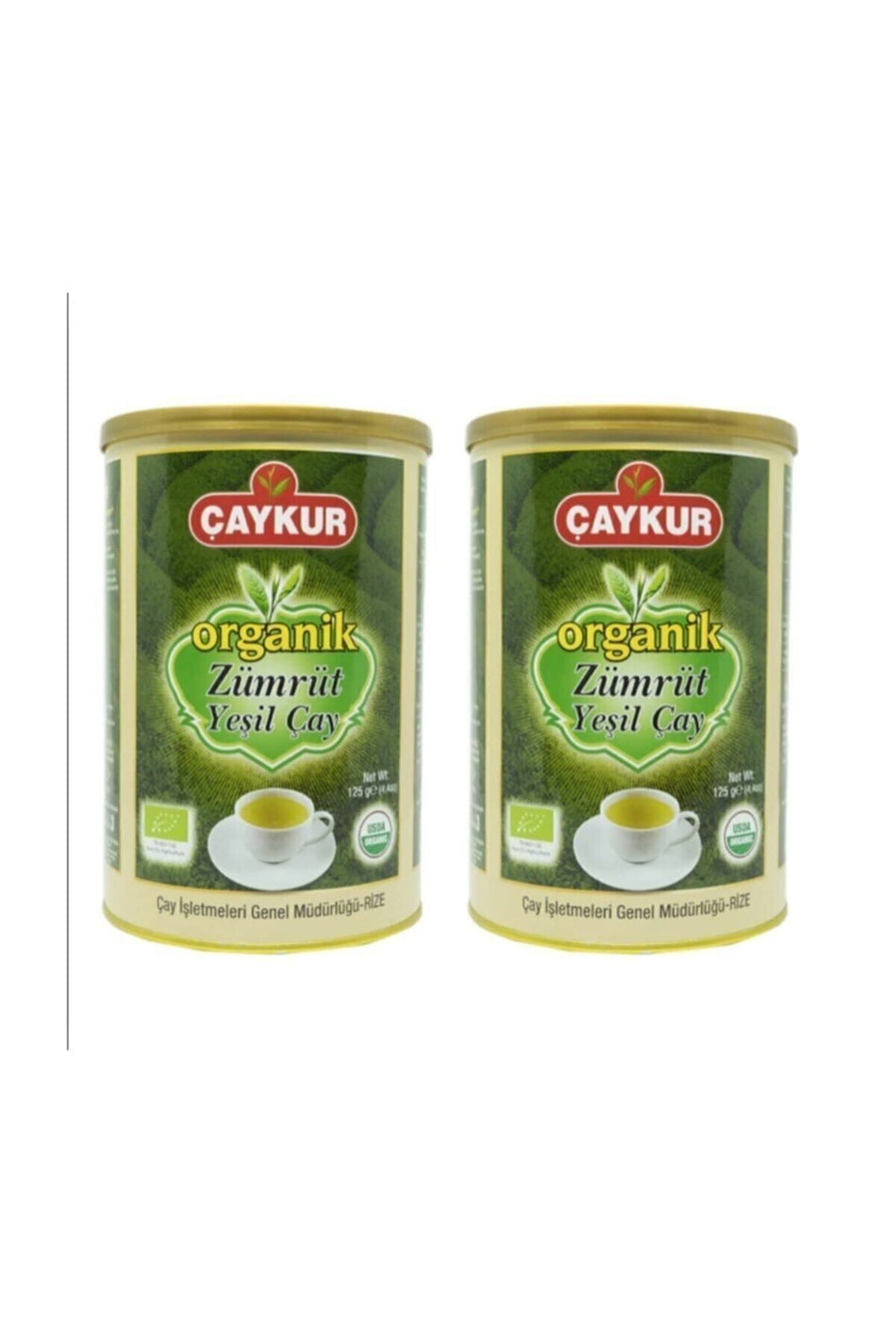 caykur Organic Emerald Green Tea 125gr (2 Packs) - MALLTURK