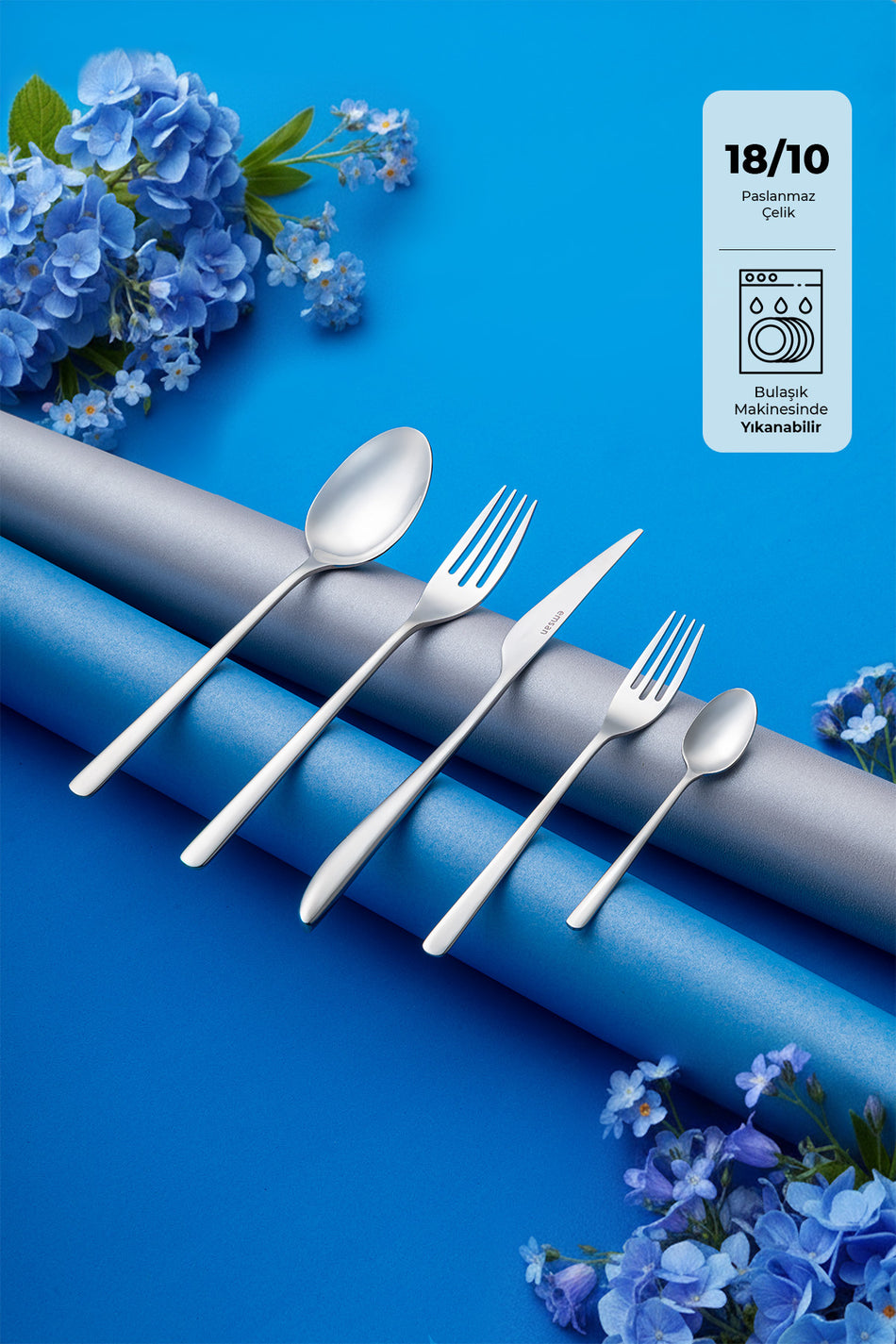 Emsan bello 30 Piece 6 Place Setting Flatware Set - MALLTURK