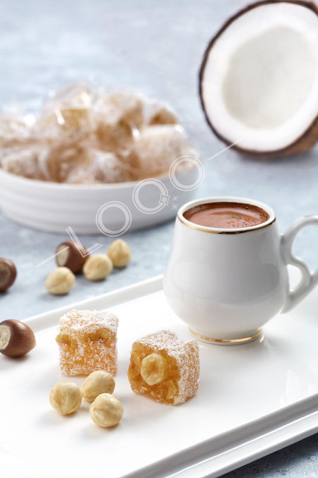 LOQO bol Hazelnut 50 Double Roasted Turkish Delight 1 kg tek tek paketli 1002 - MALLTURK