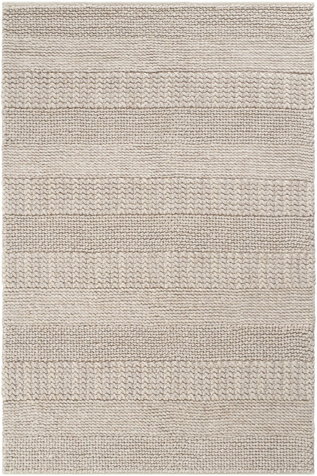 Cool Rug Elegance J352 Beige Wool Rug Natural Living Room Rug Hallway Rug Runner Hand-Woven Rug Knitted Handmade Rug
