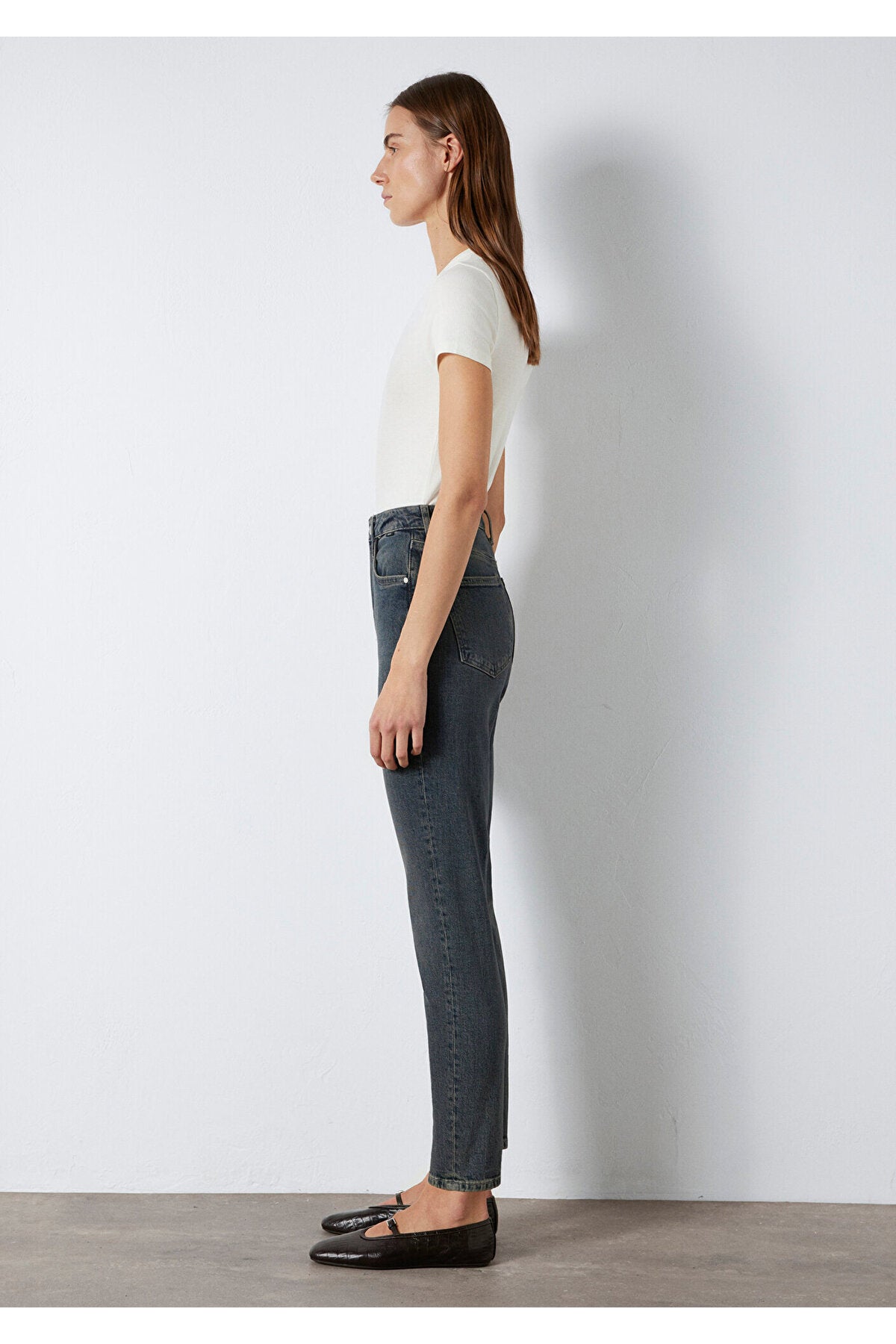 Cindy Premium Mavi Dark Jeans 100277-89936 - MALLTURK
