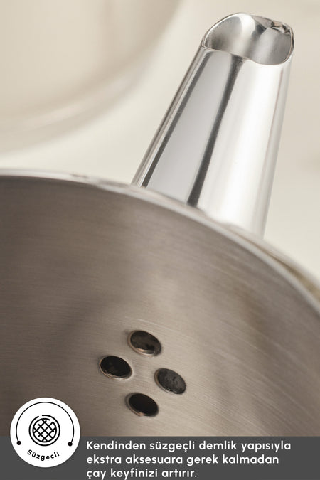 Karaca New Mani Midi Size induction Base Teapot Set - MALLTURK