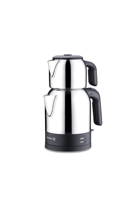 KORKMAZ Demkolik Electric Kettle inox Black-Gray 1.8 lt A359-08 - MALLTURK