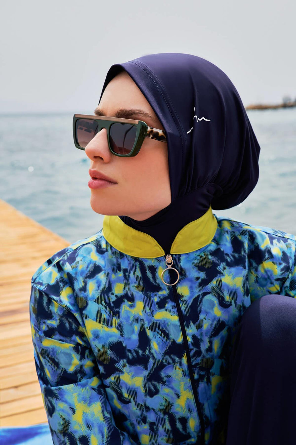 Hasema Esila Mia Jileli Full Coverage Swimsuit Top - MALLTURK
