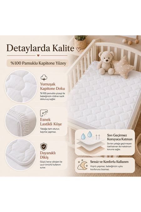 Artiva Home Collection Waterproof Cotton Quilted Baby & Kids Mattress Protector - MALLTURK