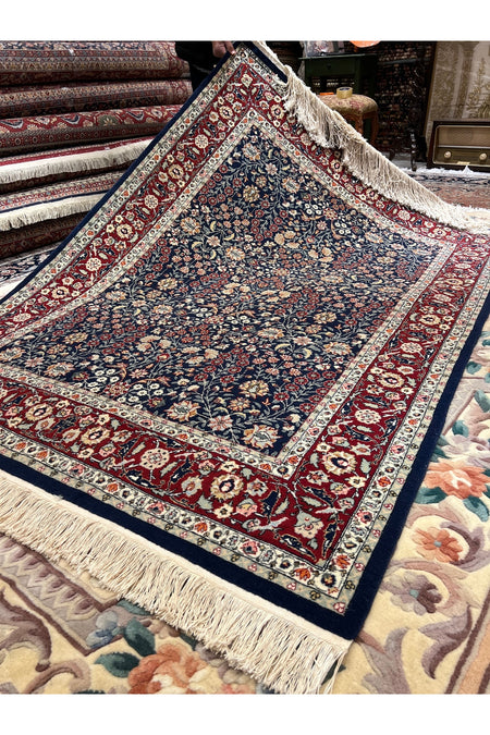 RD RAMAZAN DAG Hand Rug Art Hand-Woven Sumerbank Hereke Rug 100.Anniversary Series Seven Mountains Flower Design Size 207x1.53 - MALLTURK