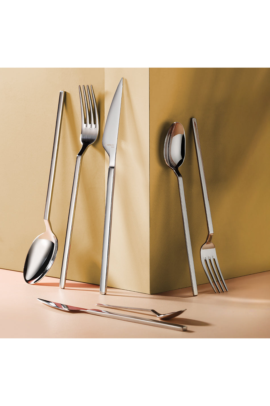 Aryildiz solo 89 Piece 12 Place Setting Flatware Set - MALLTURK