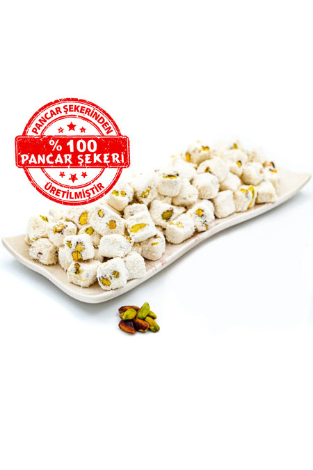 Dadak Turkish Delight and kuruyemis Sultan Style Pistachio Mini Turkish Delight 500 g - MALLTURK