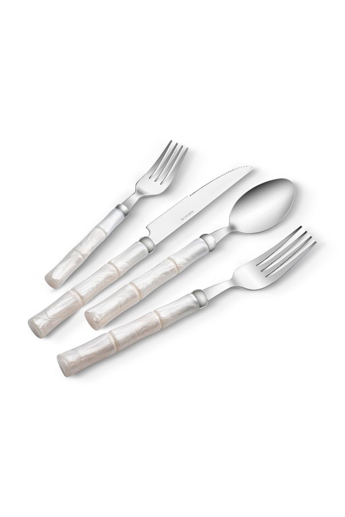 Karaca ember 6 Place Setting 24 Piece Flatware Set krem - MALLTURK