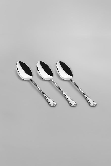 Nehir fulya Plain 6 Place Setting 30 Piece Boxed Fork Spoon Set - MALLTURK