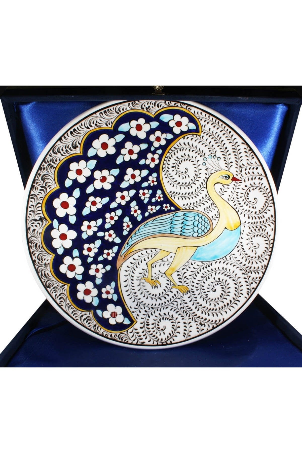 Cini Evi Halic and Tavus Kusu Vip Iznik Plate - MALLTURK