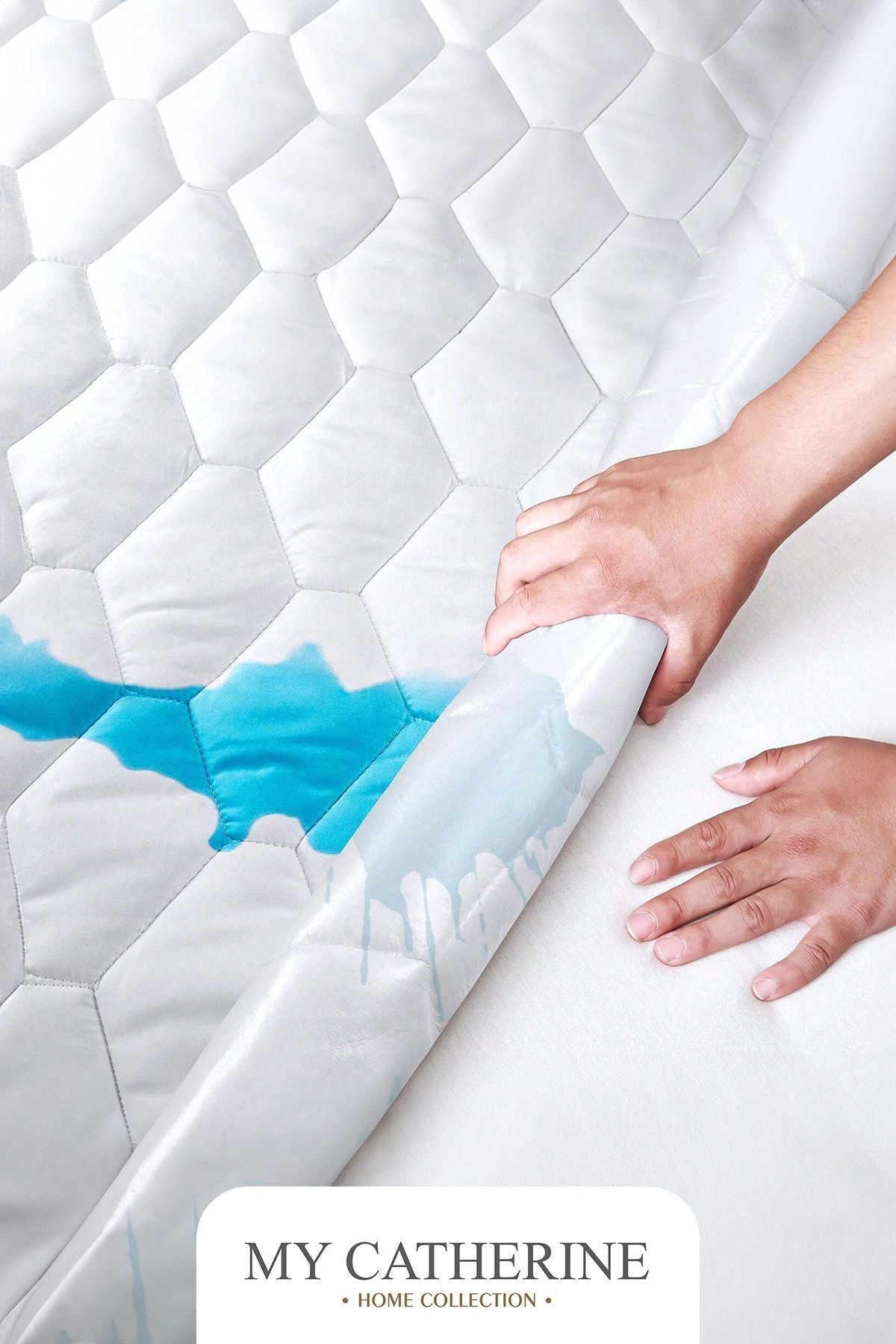 My Catherine Waterproof Cotton Quilted Baby & Kids Mattress Protector - MALLTURK