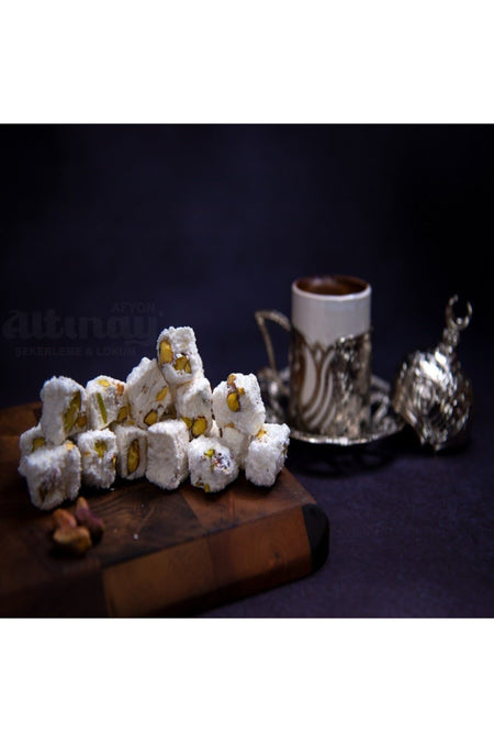 Altinay sekerleme meshur Sultan Style Pistachio Mini Afyon Style Turkish Delight 1 kg - MALLTURK