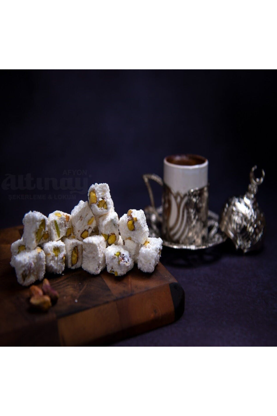 Altinay sekerleme meshur Sultan Style Pistachio Mini Afyon Style Turkish Delight 1 kg - MALLTURK