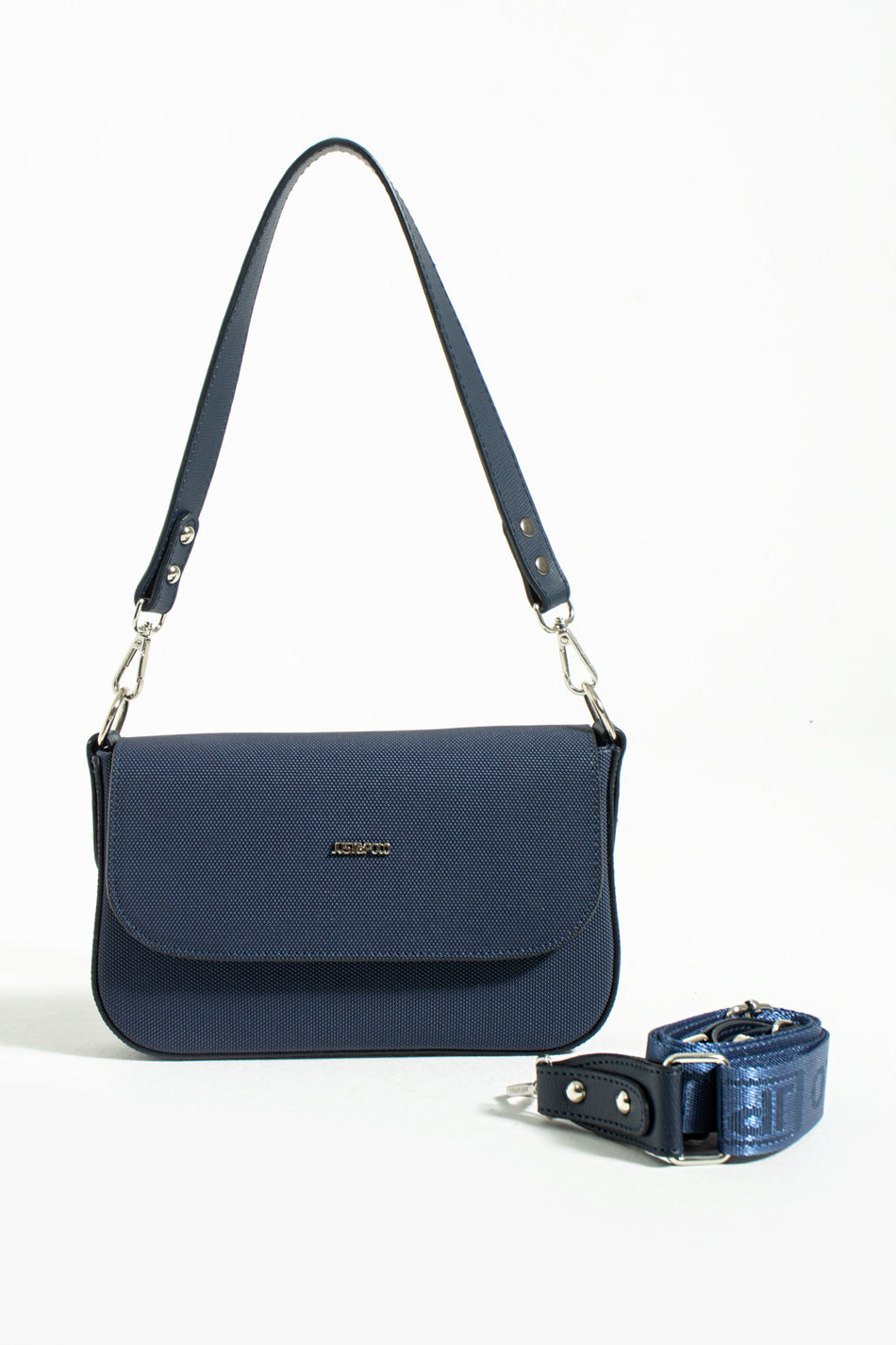Just Polo Women's Hand and Shoulder Bag Navy Blue - MALLTURK