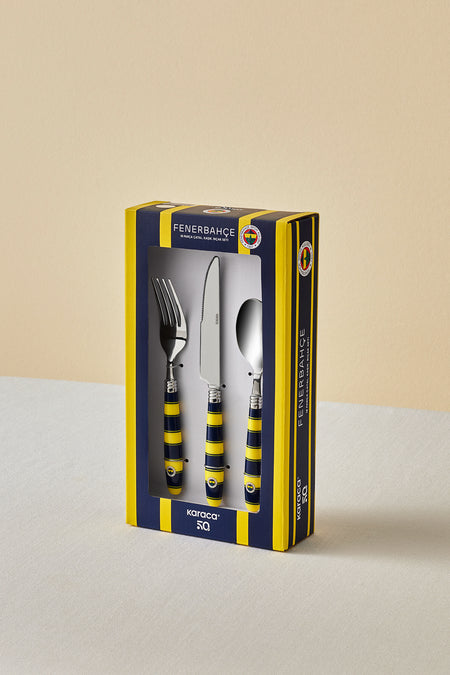 Karaca x fenerbahce lisansli 18 Piece 6 Place Setting Flatware Set - MALLTURK