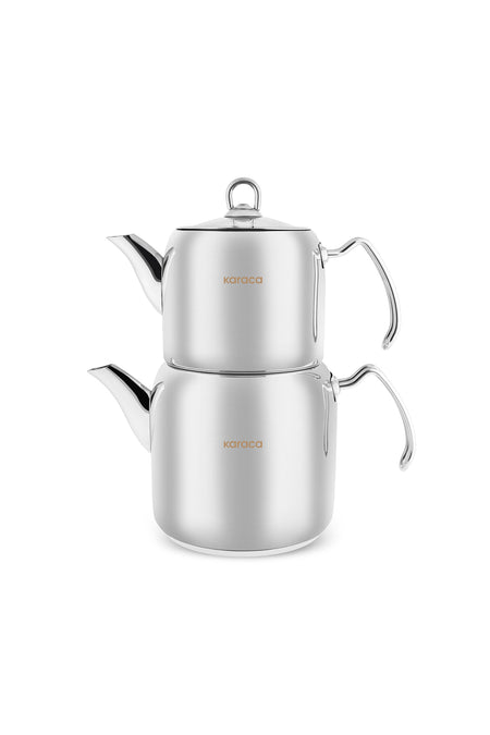 Karaca Hane Maxi Size Stainless Steel induction Compatible Teapot Set XXL - MALLTURK