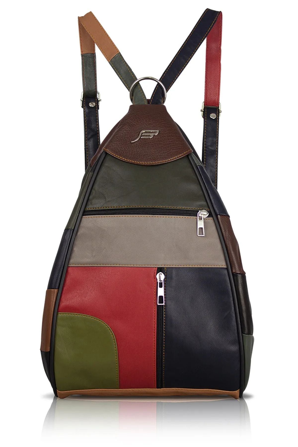Fubileather Genuine Leather Mochila Backpack, Shoulder Bag