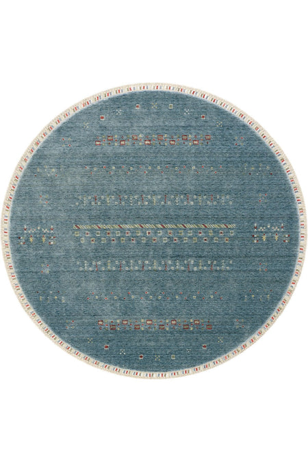Cool Hali Galata 06 Blue Carpet Living Room Carpet Bohemian Scandinavian Carpet Bamboo Carpet Handwoven Round Hallway Carpet - MALLTURK