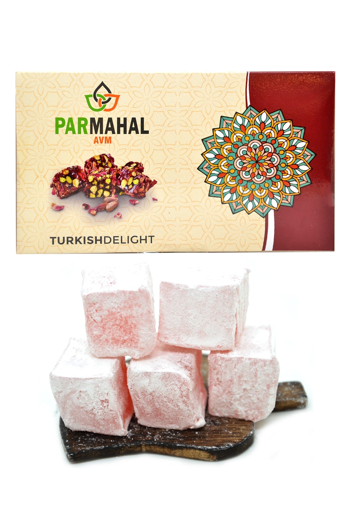 Parmahal avm Rose Flavored Turkish Delight 500 g - MALLTURK