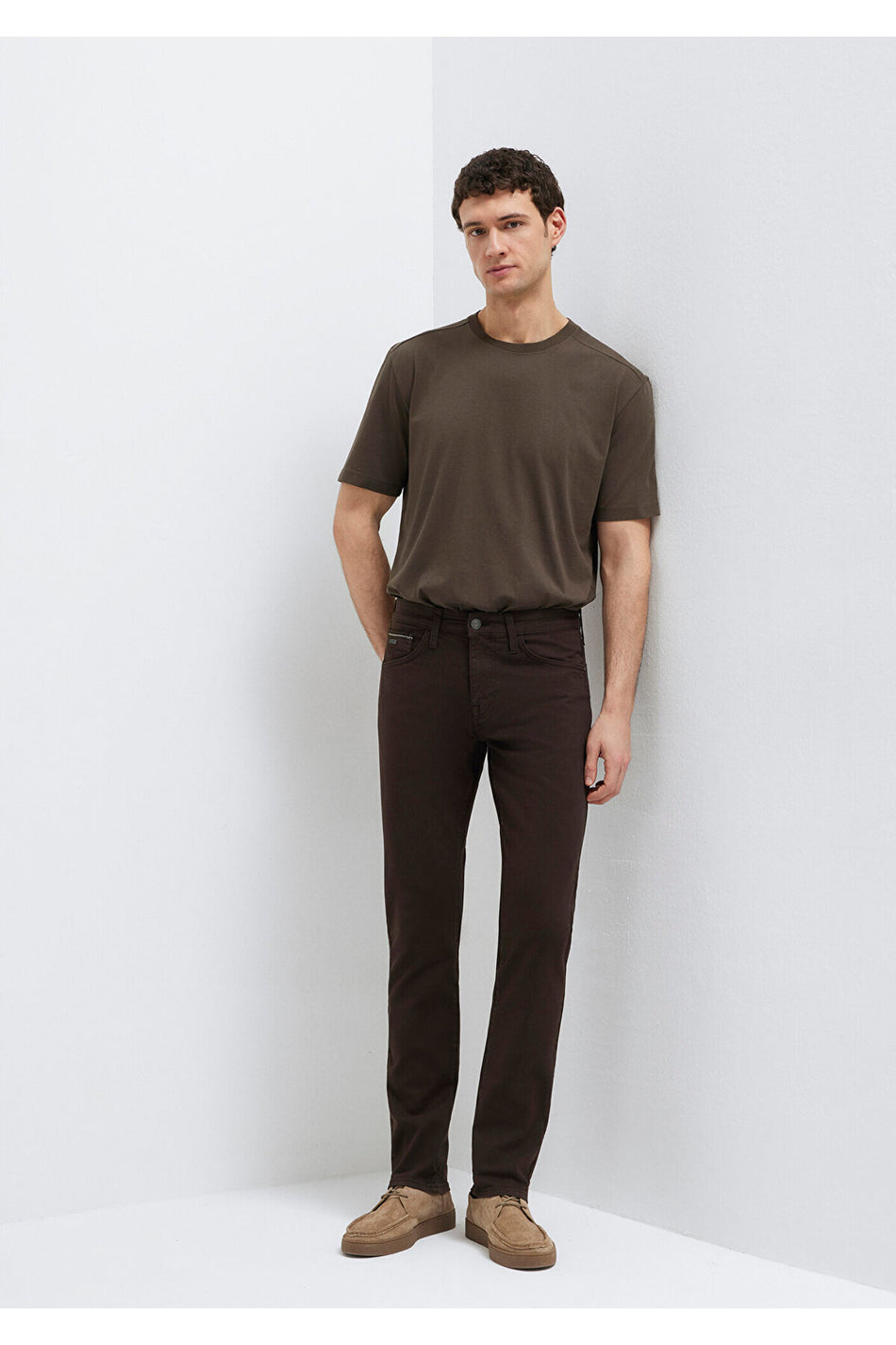 Mavi Black Dark Green Gabardine Trousers 0042290685 - MALLTURK