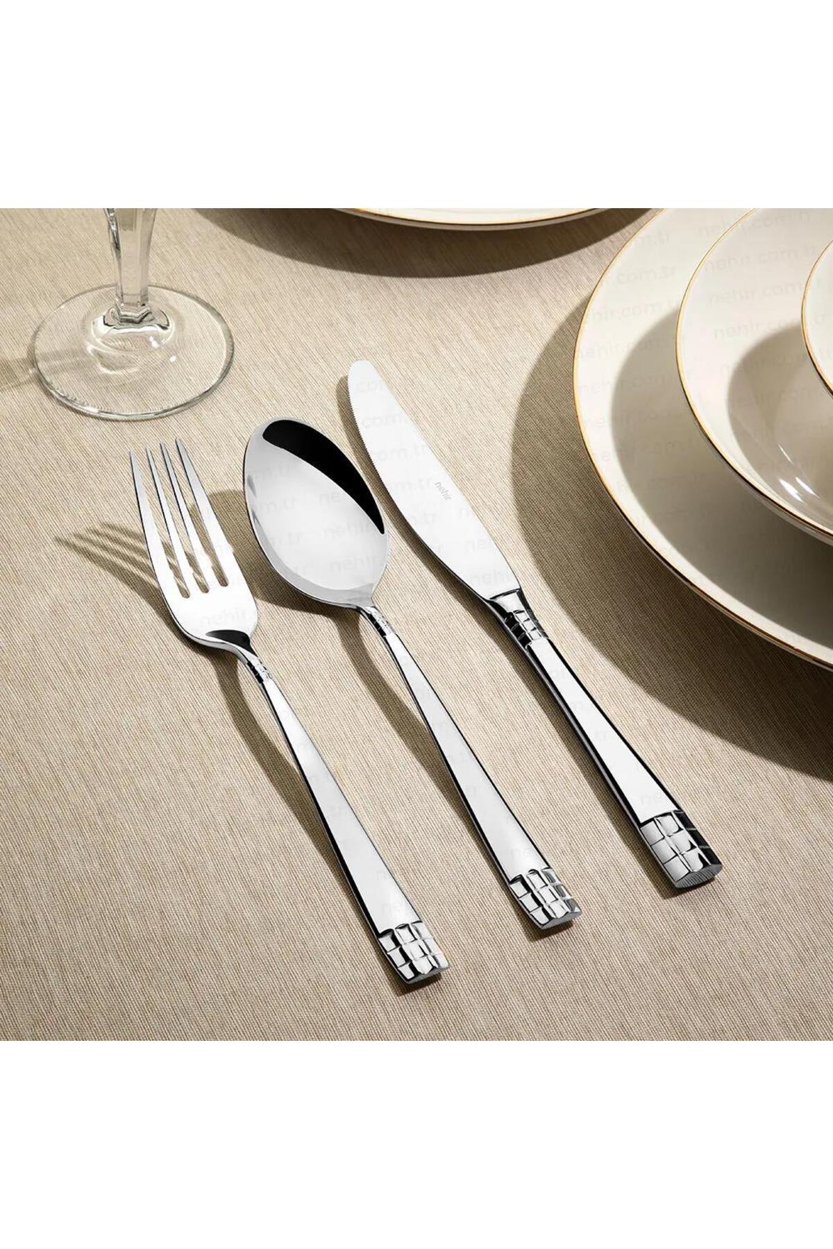 Nehir didim 36 Piece Flatware Set Flatware Set 18 10 Stainless Steel - MALLTURK