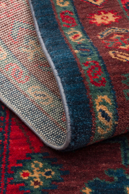 Nesem Rug Boutique Ekohali Kadim Kdm 02 Red Multy Anatolian Motifs Featuring New Zellanda Wool with Produced Handcrafted - MALLTURK