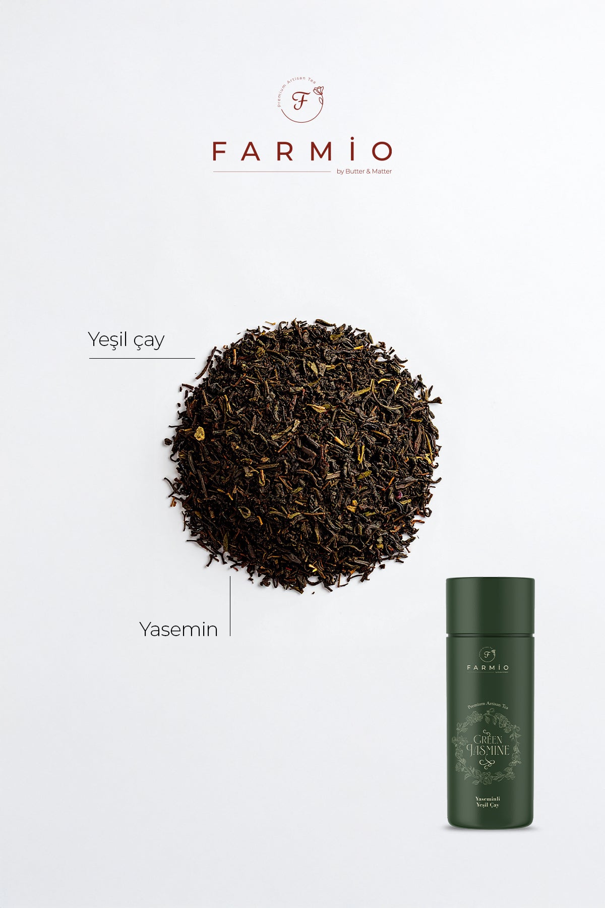 FARMIO GREEN JASMiNE – Jasmine Green Tea – 50g - MALLTURK
