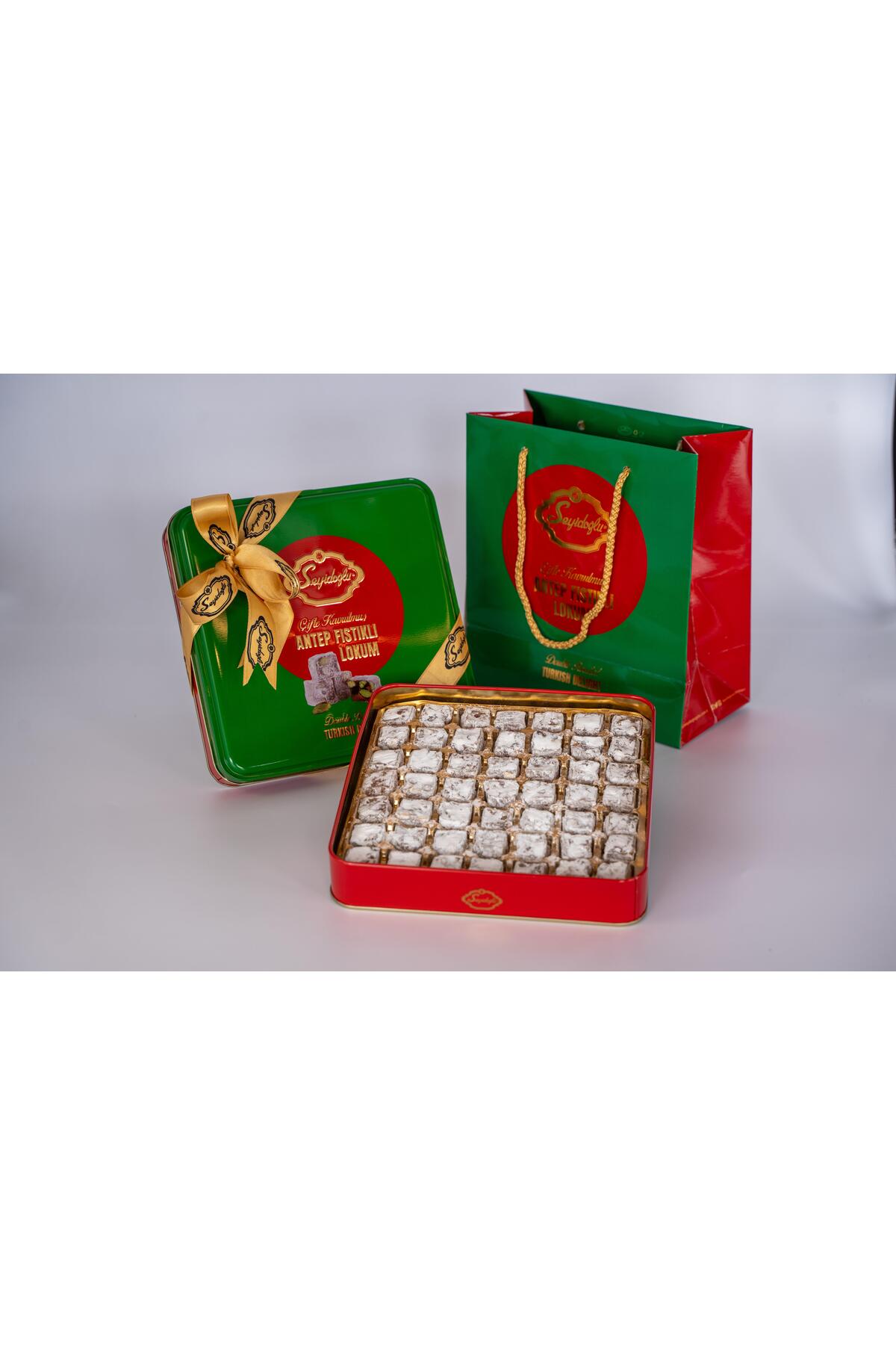 Seyidoglu Pistachio Turkish Delight 400 g metal kutu - MALLTURK